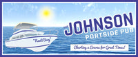 Personalized portside pub or dock sign, featuring nautical elements and customizable text, ideal for maritime-themed decor.