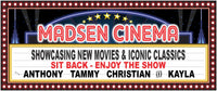 Personalized Home Cinema Sign with Retro Movie Theater Marquee and Flashbulb Border Effect – Customizable Text Lines – Vintage-Inspired Home Theater Decor – Non-Illuminated Flashbulb Design
