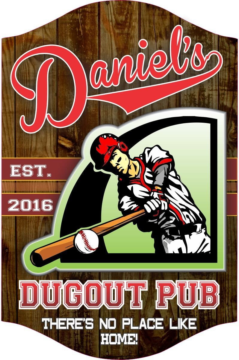 PERSONALIZED Vintage Baseball Man Cave Posters